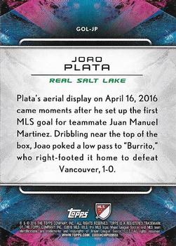 2016 Topps Apex MLS - Golazo! #GOL-JP Joao Plata Back