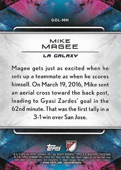 2016 Topps Apex MLS - Golazo! #GOL-MM Mike Magee Back