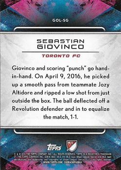 2016 Topps Apex MLS - Golazo! #GOL-SG Sebastian Giovinco Back