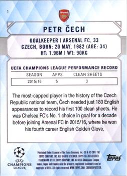 2017 Topps UEFA Champions League Showcase #1 Petr Cech Back