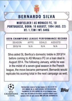 2017 Topps UEFA Champions League Showcase #9 Bernardo Silva Back