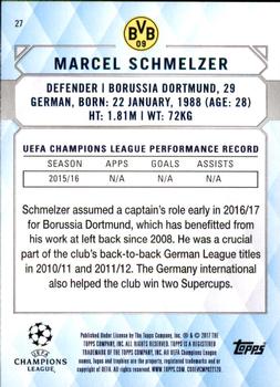 2017 Topps UEFA Champions League Showcase #27 Marcel Schmelzer Back