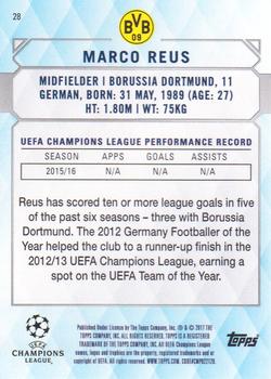 2017 Topps UEFA Champions League Showcase #28 Marco Reus Back