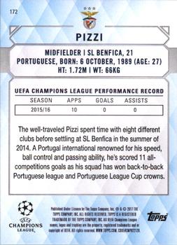 2017 Topps UEFA Champions League Showcase #172 Pizzi Back