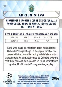 2017 Topps UEFA Champions League Showcase #179 Adrien Silva Back