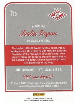 2016-17 Donruss - Gold #159 Ivelin Popov Back
