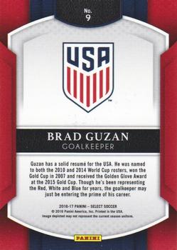 2016-17 Panini Select #9 Brad Guzan Back
