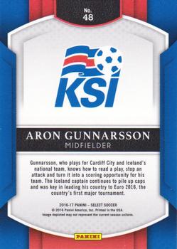 2016-17 Panini Select #48 Aron Gunnarsson Back