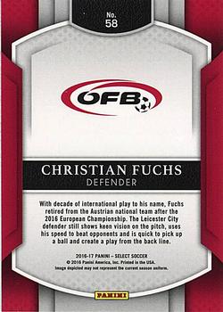 2016-17 Panini Select #58 Christian Fuchs Back