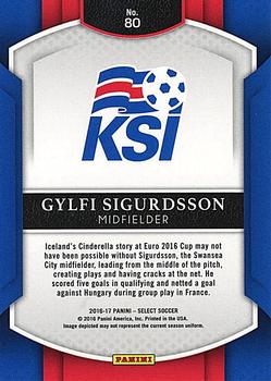 2016-17 Panini Select #80 Gylfi Sigurdsson Back