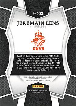 2016-17 Panini Select #103 Jeremain Lens Back