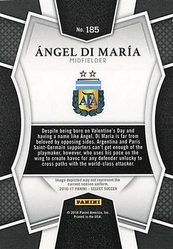2016-17 Panini Select #185 Angel Di Maria Back