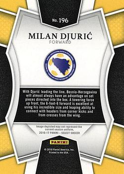2016-17 Panini Select #196 Milan Djuric Back