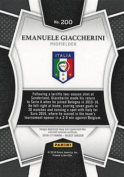 2016-17 Panini Select #200 Emanuele Giaccherini Back