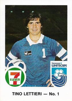 1983 7-Eleven Vancouver Whitecaps #1 Tino Lettieri Front