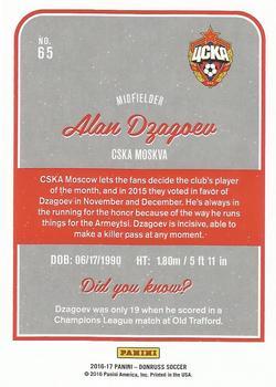 2016-17 Donruss - Holographic #65 Alan Dzagoev Back