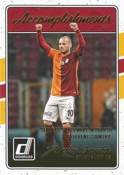 2016-17 Donruss - Accomplishments #13 Wesley Sneijder Front