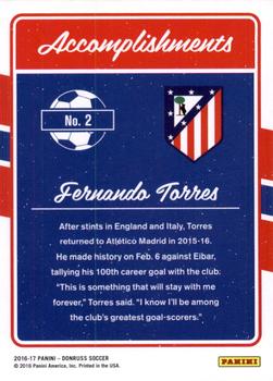 2016-17 Donruss - Accomplishments Holographic #2 Fernando Torres Back