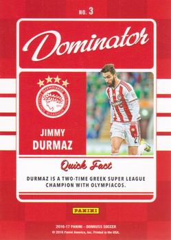 2016-17 Donruss - Dominators #3 Jimmy Durmaz Back