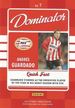 2016-17 Donruss - Dominators #7 Andres Guardado Back