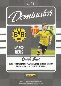 2016-17 Donruss - Dominators #21 Marco Reus Back