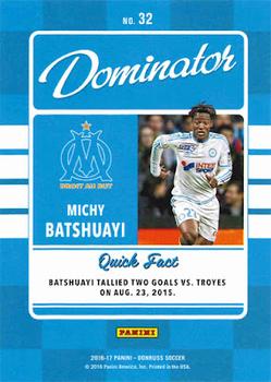 2016-17 Donruss - Dominators Gold #32 Michy Batshuayi Back