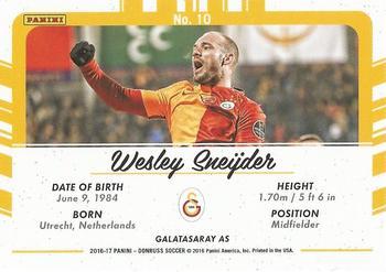 2016-17 Donruss - Picture Perfect Holographic #10 Wesley Sneijder Back