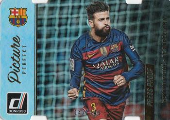 2016-17 Donruss - Picture Perfect Press Proof Die Cuts #32 Gerard Pique Front