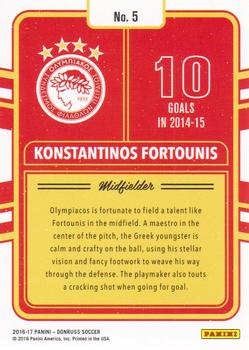 2016-17 Donruss - Production Line #5 Konstantinos Fortounis Back