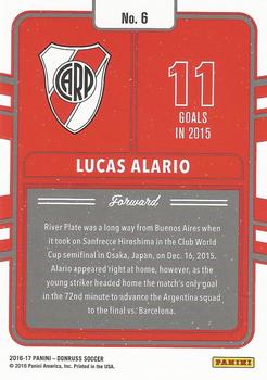 2016-17 Donruss - Production Line #6 Lucas Alario Back
