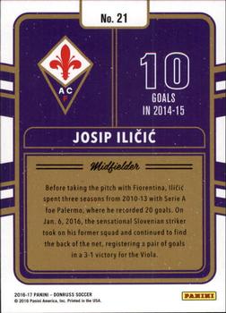 2016-17 Donruss - Production Line #21 Josip Ilicic Back
