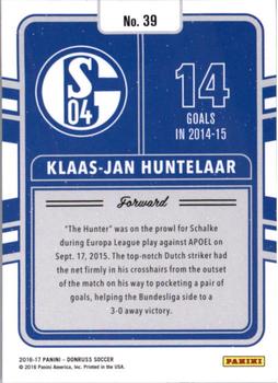 2016-17 Donruss - Production Line #39 Klaas-Jan Huntelaar Back