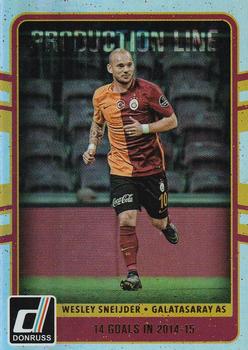 2016-17 Donruss - Production Line Holographic #32 Wesley Sneijder Front