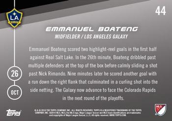 2016 Topps Now MLS #44 Emmanuel Boateng Back