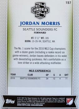 2017 Topps MLS #157 Jordan Morris Back