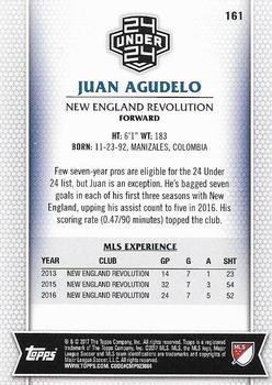 2017 Topps MLS #161 Juan Agudelo Back