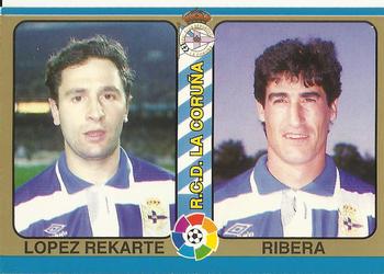 1995 Mundicromo Sport Futbol Total #11 Lopez Rekarte / Ribera Front