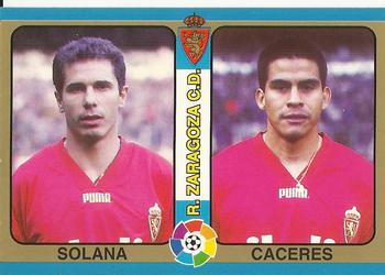 1995 Mundicromo Sport Futbol Total #21 Solana / Caceres Front