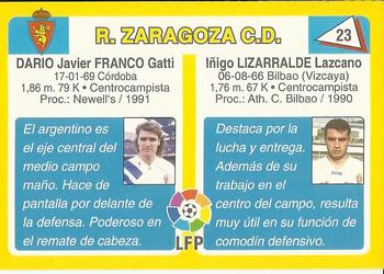 1995 Mundicromo Sport Futbol Total #23 Lizarralde / Dario Franco Back