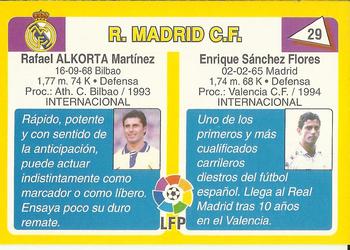 1995 Mundicromo Sport Futbol Total #29 Quique / Alkorta Back