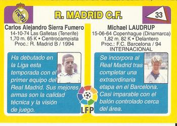 1995 Mundicromo Sport Futbol Total #33 Laudrup / Sandro Back