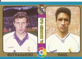 1995 Mundicromo Sport Futbol Total #34 Butragueño / Raul Front