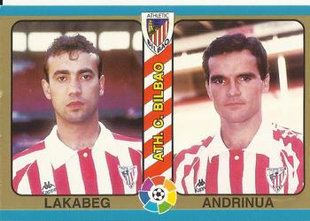 1995 Mundicromo Sport Futbol Total #38 Lakabeg / Andrinua Front