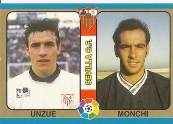 1995 Mundicromo Sport Futbol Total #46 Unzue / Monchi Front