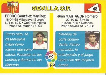 1995 Mundicromo Sport Futbol Total #48 Martagon / Pedro Back