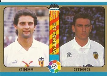 1995 Mundicromo Sport Futbol Total #57 Giner / Otero Front
