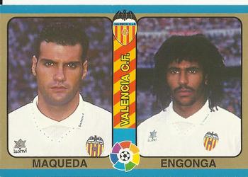 1995 Mundicromo Sport Futbol Total #59 Maqueda / Engonga Front