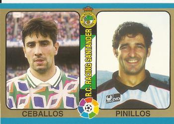 1995 Mundicromo Sport Futbol Total #64 Ceballos / Pinillos Front