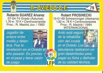 1995 Mundicromo Sport Futbol Total #79 Prosinecki / Suarez Back
