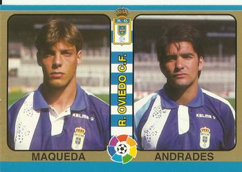 1995 Mundicromo Sport Futbol Total #81 Maqueda / Andrades Front